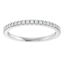 Load image into Gallery viewer, .17ctw French Pave Set Diamond Band - White Gold
