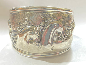Kabana 4-Horses Cuff Bracelet - Silver