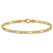 Load image into Gallery viewer, Figaro Bracelet 8&quot; - Yellow Gold
