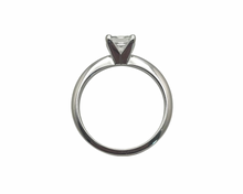 Load image into Gallery viewer, 1.01ct Princess Cut Solitaire Ring - White Gold