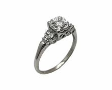 Load image into Gallery viewer, Illusion Set Diamond Ring - White Gold