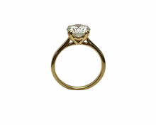 Load image into Gallery viewer, 2.17ct Round Cut Diamond Solitaire Ring - Yellow Gold