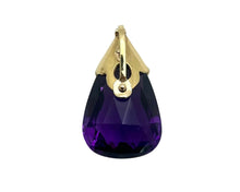 Load image into Gallery viewer, Mid-Century Amethyst Pendant - Yellow Gold