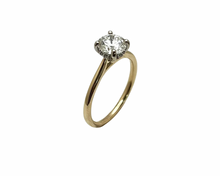 Load image into Gallery viewer, 1.00ct Diamond Ring with Hidden Diamond Halo - Two Tone