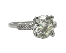Load image into Gallery viewer, 3.08ctw Mid Century Era Diamond Ring - Platinum