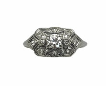Load image into Gallery viewer, Art Deco Era Diamond Ring - Platinum