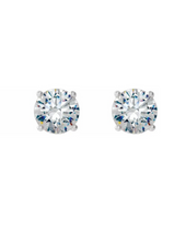 Load image into Gallery viewer, 0.25ctw Diamond Stud Earrings - White Gold