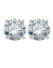 Load image into Gallery viewer, Lab Diamond Stud Earrings 2.08ctw - White Gold