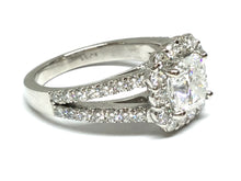 Load image into Gallery viewer, 3.30ctw Cushion Diamond Ring with Diamond Accents - Platinum