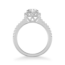 Load image into Gallery viewer, 0.72ctw Diamond Halo Ring - White Gold
