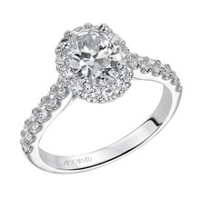 Load image into Gallery viewer, 1.84ctw Diamond Halo Ring - White Gold