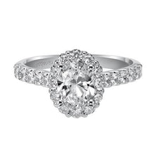 Load image into Gallery viewer, 1.84ctw Diamond Halo Ring - White Gold