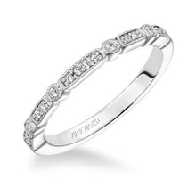 Load image into Gallery viewer, Deco Style Diamond Band - White Gold
