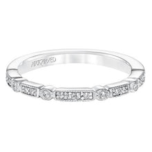 Load image into Gallery viewer, Deco Style Diamond Band - White Gold