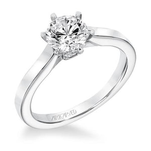 1.06ctw 6 Prong Diamond Ring GIA - Platinum