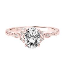 Load image into Gallery viewer, 1.11ctw Oval Cut Diamond Ring GIA - Rose Gold