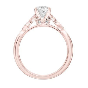 1.11ctw Oval Cut Diamond Ring GIA - Rose Gold