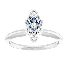 Load image into Gallery viewer, 0.88ct Marquise Diamond Solitaire Ring GIA - White Gold