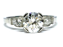 Load image into Gallery viewer, 1.11ctw Diamond Deco Ring GIA - Platinum

