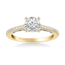 Load image into Gallery viewer, 0.86ctw Filigree Accented Diamond Ring - Two Tone