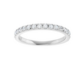 0.38ctw French Pave Diamond Band - White Gold