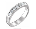 0.39ctw Diamond Channel Set Band - White Gold