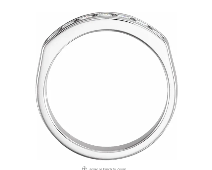 0.39ctw Diamond Channel Set Band - White Gold