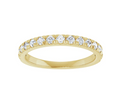 0.44ctw French Pave Diamond Band - Yellow Gold