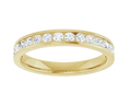 0.46ctw Diamond Channel Set Band - Yellow Gold