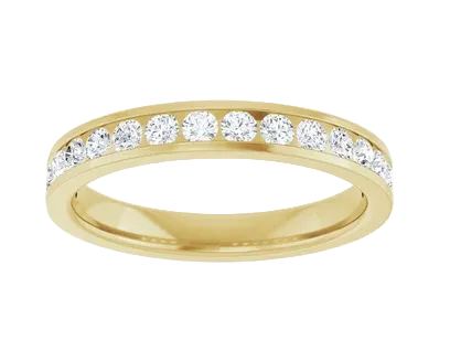 0.46ctw Diamond Channel Set Band - Yellow Gold