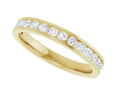 0.46ctw Diamond Channel Set Band - Yellow Gold