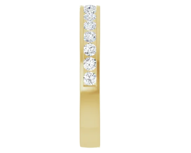 0.46ctw Diamond Channel Set Band - Yellow Gold
