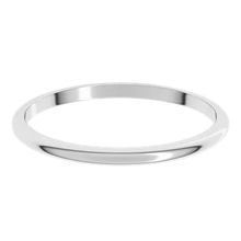 Load image into Gallery viewer, Half Round Band 1.5mm - Platinum
