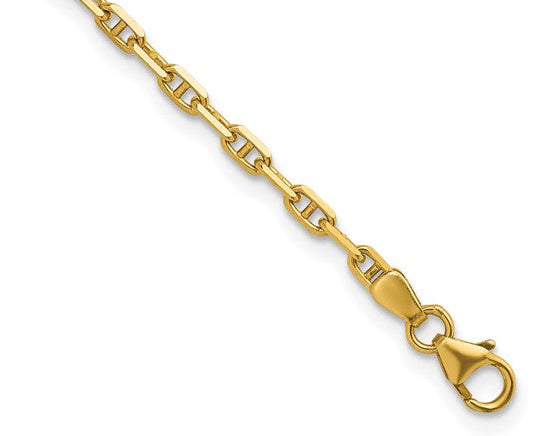 Anchor Link Bracelet 7 1/4" - Yellow Gold