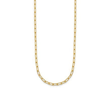 Load image into Gallery viewer, Paperclip Style Necklace 18&quot; - Yellow Gold
