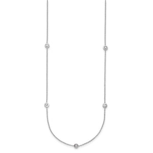 .35ct Diamond by the Yard Style Necklace 16" - White Gold