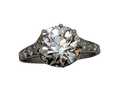 3.04ctw Diamond Art Deco Ring - Platinum