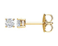 0.25ct Diamond Stud Earrings - Yellow Gold