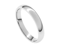 Half Round Band 3mm - Platinum