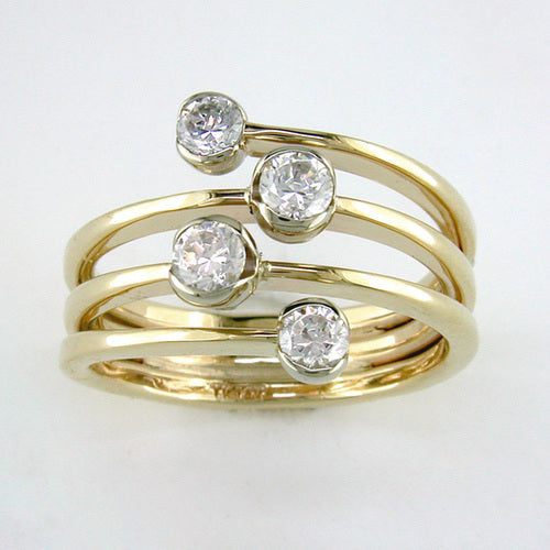Diamond Galaxy Ring - Two Tone
