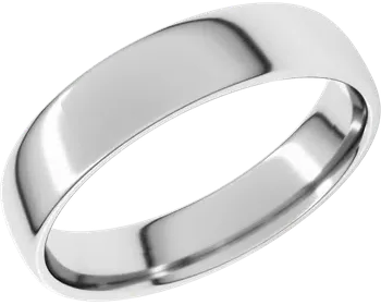 European Style Band 5mm - White Gold