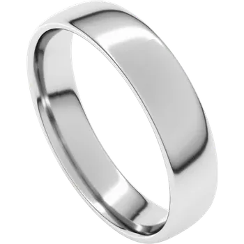 European Style Band 5mm - White Gold