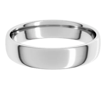 European Style Band 5mm - White Gold