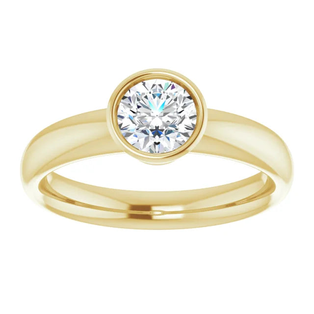 .70ct Bezel Set Diamond Solitaire Ring - Yellow Gold