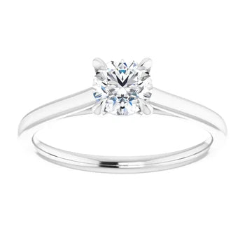 0.53ct Solitaire Diamond Ring - White Gold
