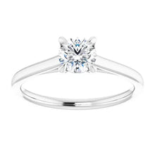 Load image into Gallery viewer, .53ct 4 Prong Double Gallery Ring - White Gold
