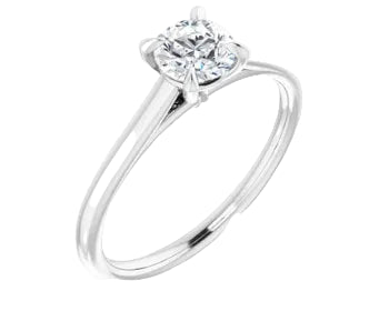 0.53ct Solitaire Diamond Ring - White Gold