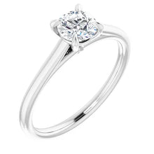 Load image into Gallery viewer, .53ct 4 Prong Double Gallery Ring - White Gold
