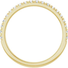 Load image into Gallery viewer, .23ctw French Pave Diamond Band - Yellow Gold
