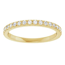 Load image into Gallery viewer, .23ctw French Pave Diamond Band - Yellow Gold
